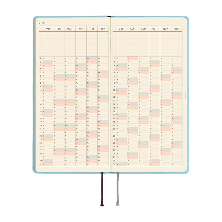 Hobonichi Techo 2027 Weeks Planner | Colors: Sea Glass | English