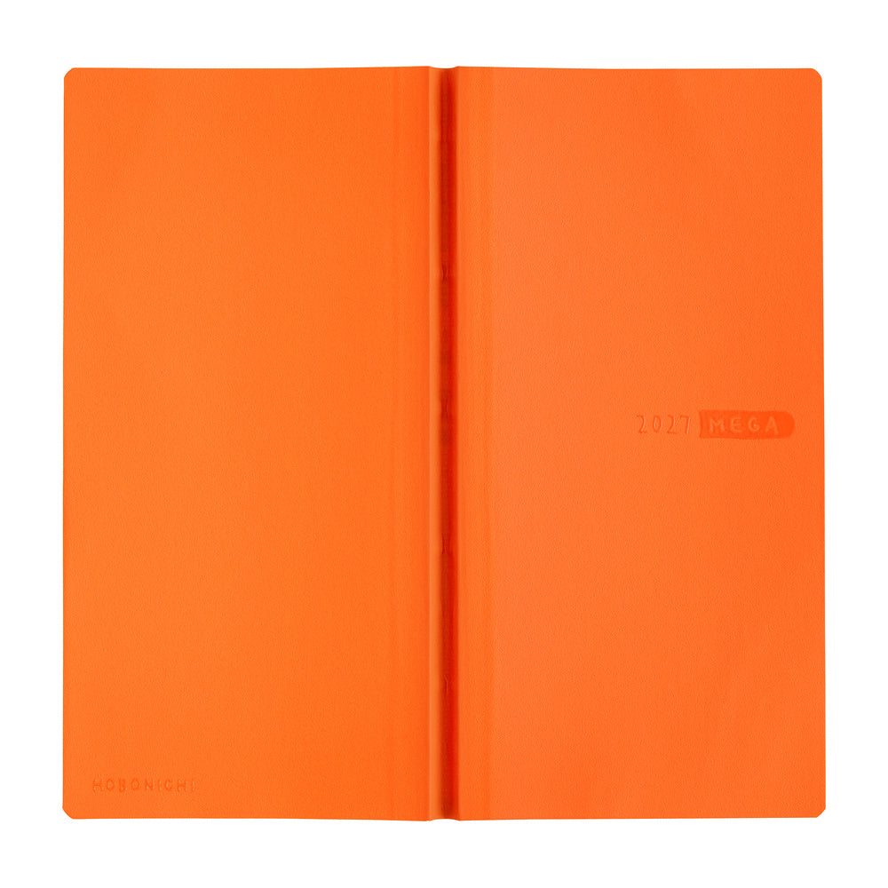 Hobonichi Techo 2027 Weeks MEGA Planner | Sneaker: Mandarin Orange | English