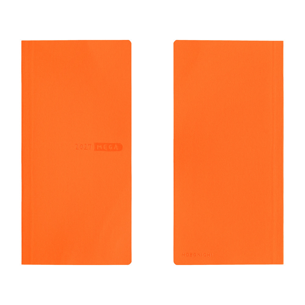Hobonichi Techo 2027 Weeks MEGA Planner | Sneaker: Mandarin Orange | English