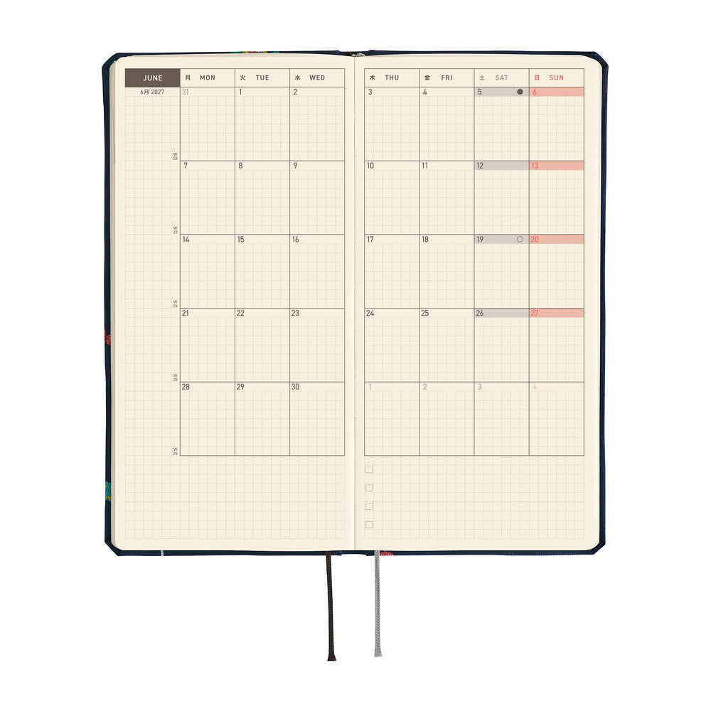Hobonichi Techo 2027 Weeks MEGA Planner | Bow & Tie: Candy Dream | English