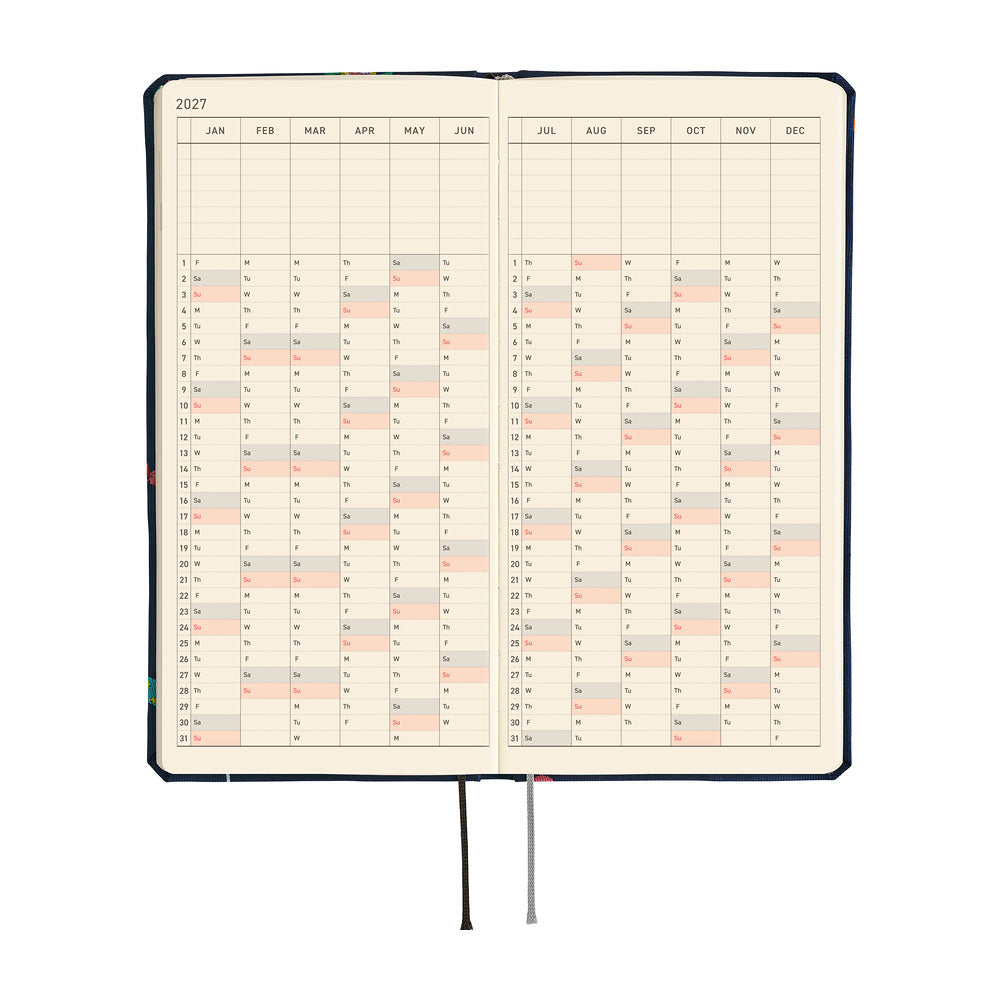Hobonichi Techo 2027 Weeks MEGA Planner | Bow & Tie: Candy Dream | English