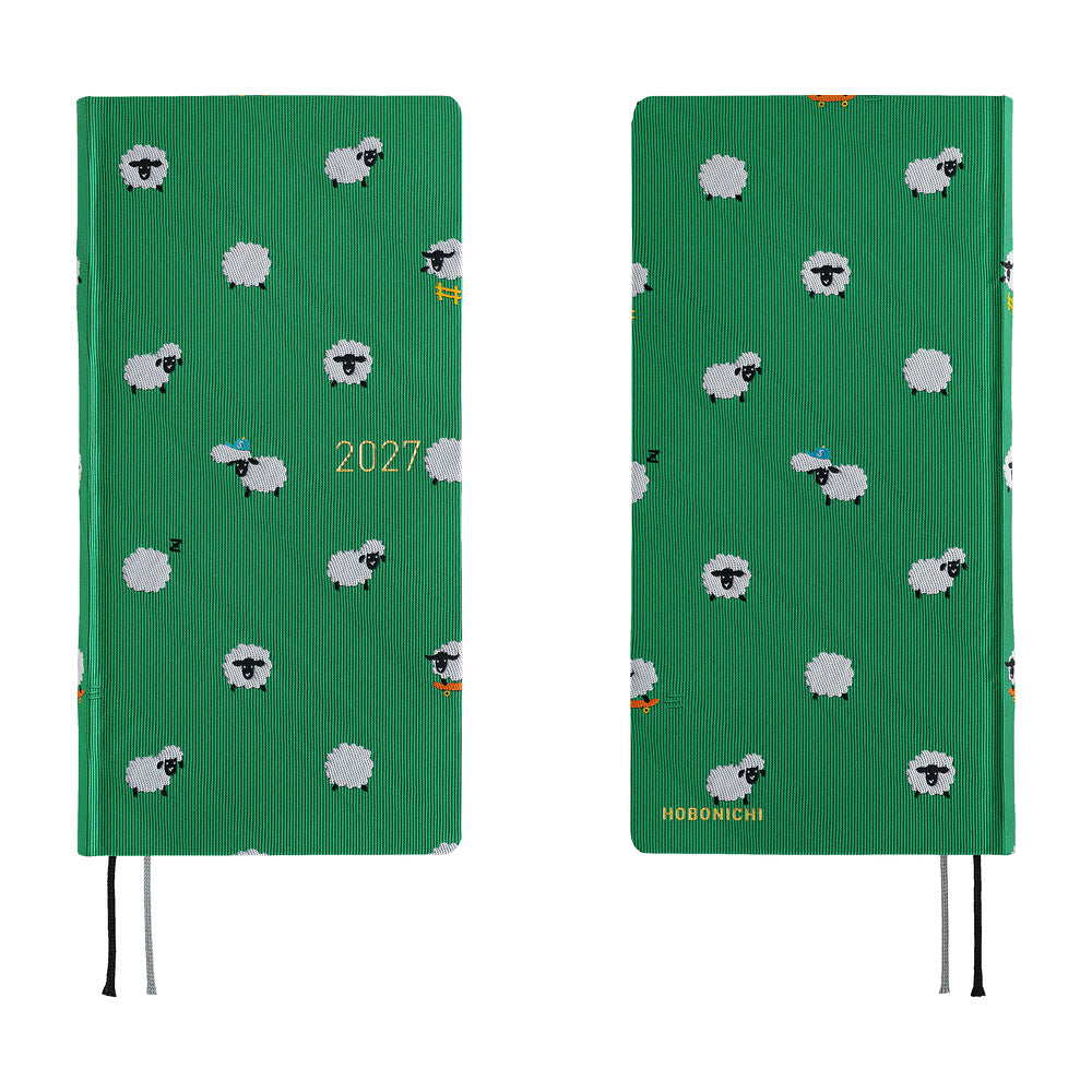 Hobonichi Techo 2027 Weeks MEGA Planner | Bow & Tie: Sheep Sheep Sheep | English