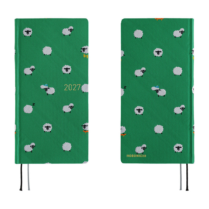 Hobonichi Techo 2027 Weeks MEGA Planner | Bow & Tie: Sheep Sheep Sheep | English