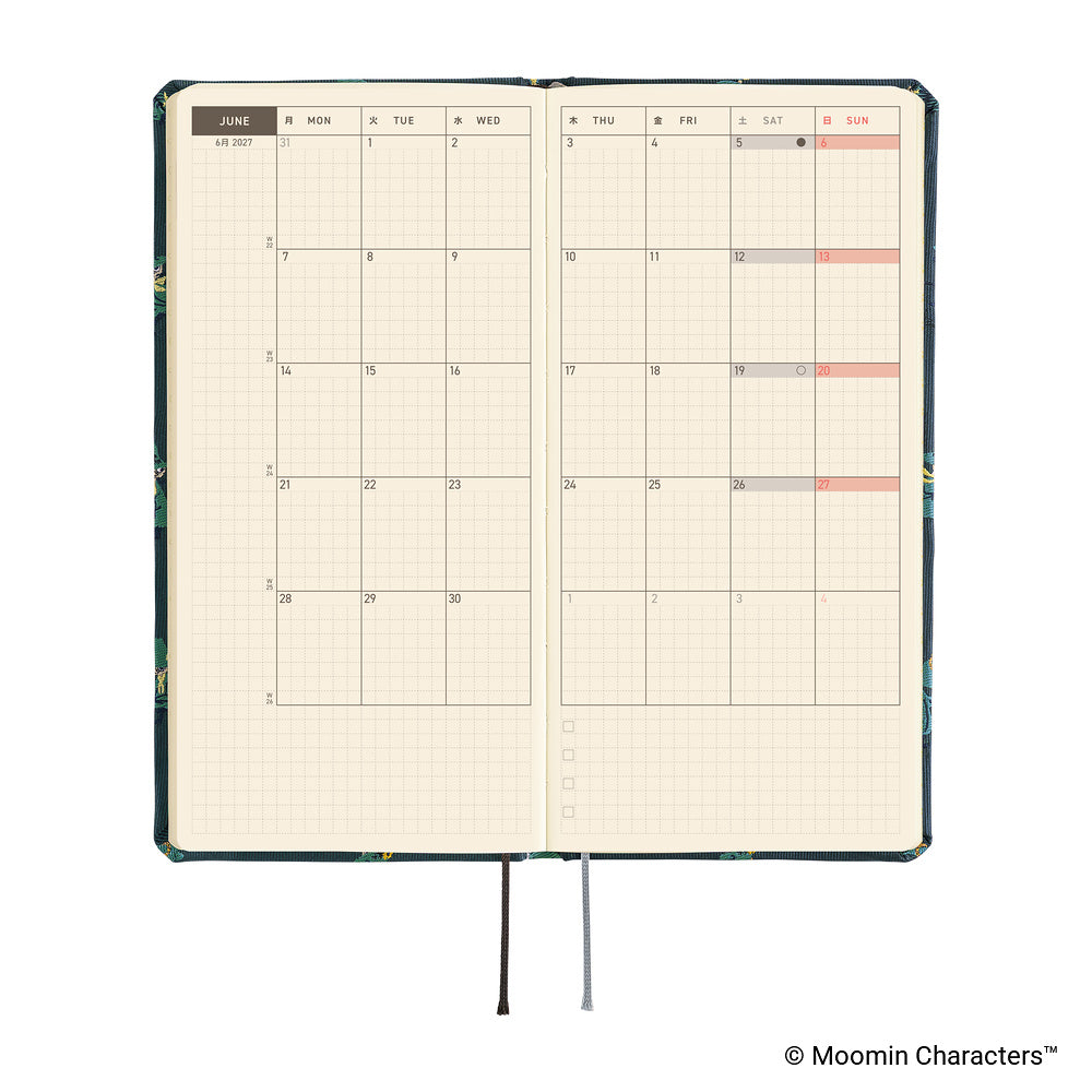 Hobonichi Techo 2027 Weeks Planner | Moomin: A Day in the Life of Snufkin | English