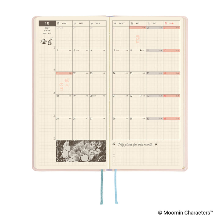 Hobonichi Techo 2027 Weeks Planner | Moomin: At the Table | Japanese