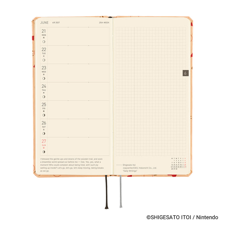 Hobonichi Techo 2027 Weeks Planner | MOTHER: Mr. Saturn Pattern | English