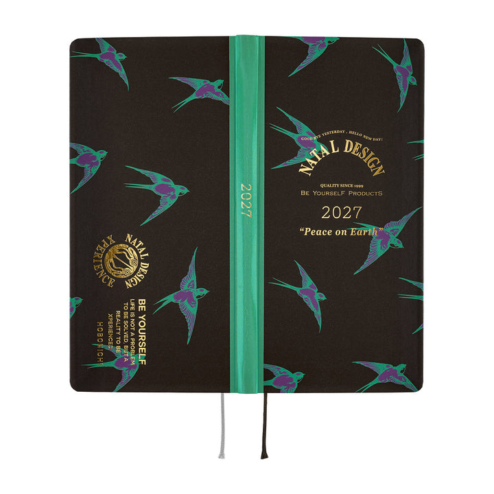 Hobonichi Techo 2027 Weeks Planner | Natal Design: Lucky Swallow | English