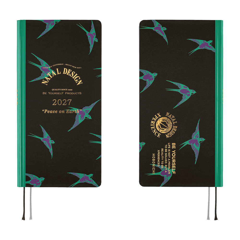 Hobonichi Techo 2027 Weeks Planner | Natal Design: Lucky Swallow | English