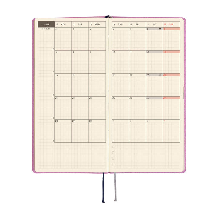 Hobonichi Techo 2027 Weeks Planner | Smooth: Lavender Milk | English