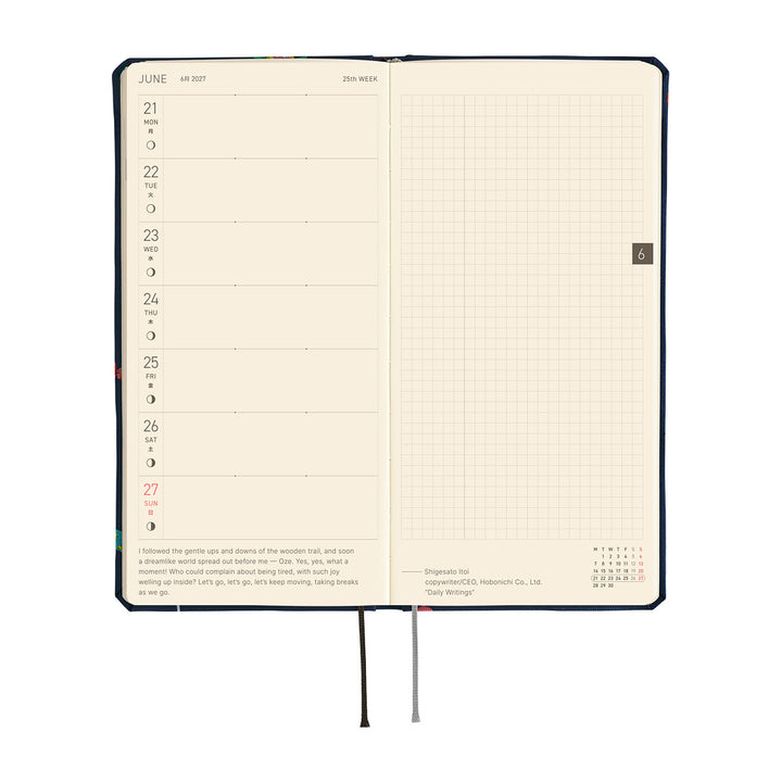 Hobonichi Techo 2027 Weeks Planner | Bow & Tie: Candy Dream | English