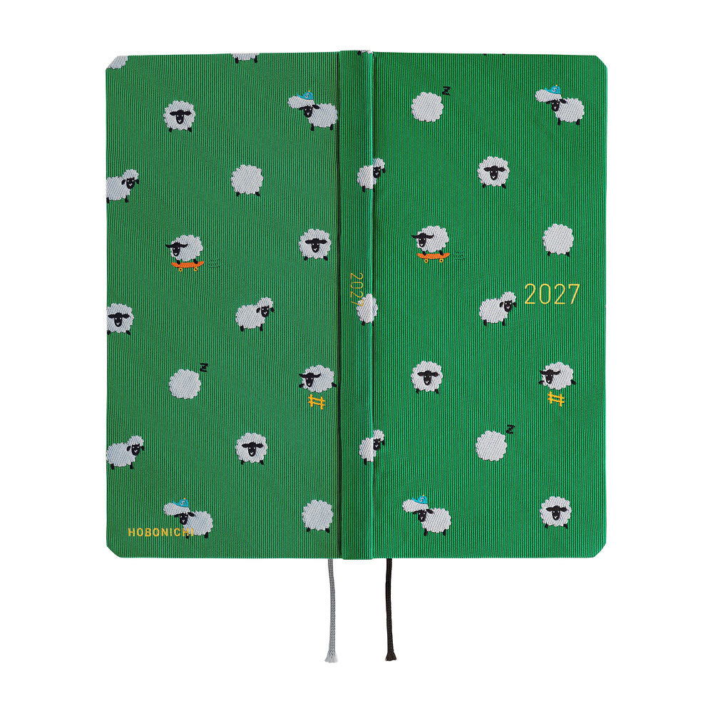 Hobonichi Techo 2027 Weeks Planner | Bow & Tie: Sheep Sheep Sheep | English