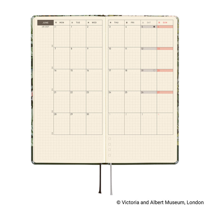 Hobonichi Techo 2027 Weeks Planner | V&A Series: Leicester | English