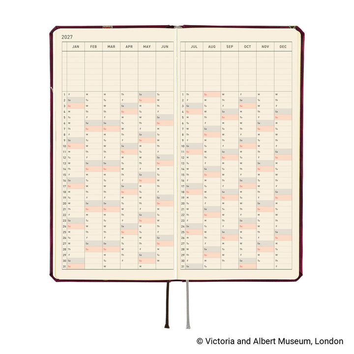 Hobonichi Techo 2027 Weeks Planner | V&A Series: Welcome to the V&A | English