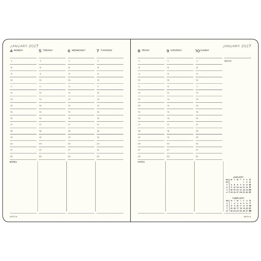 2027 Weekly Planner | Sage