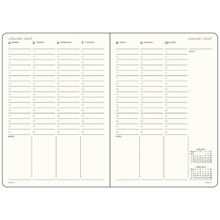 2027 Weekly Planner | Sage