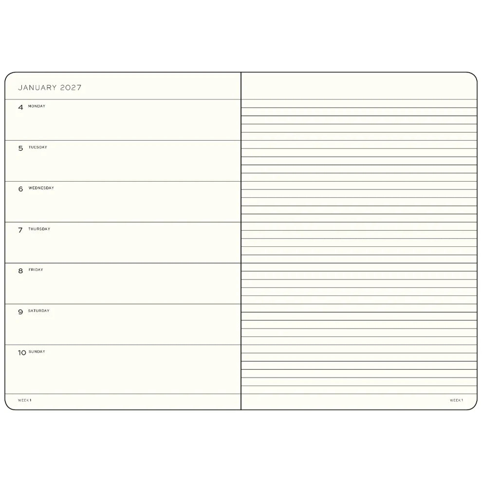 2027 Weekly Planner and Notebook | Dusty Rose