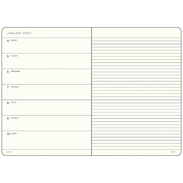 2027 Weekly Planner and Notebook | Dusty Rose