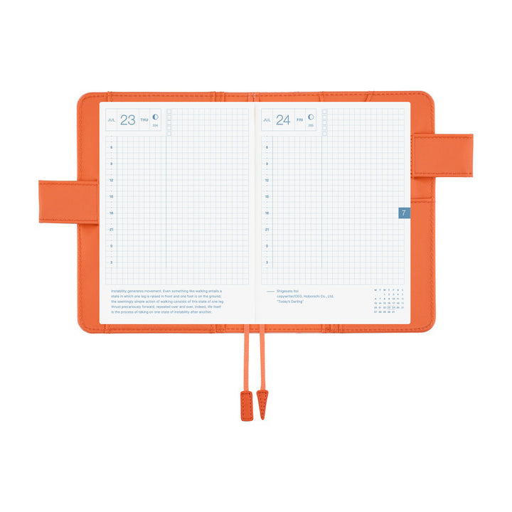 Hobonichi Techo A6 Original Cover with Planner | Colors: Airy Flamingo | English Mon Start