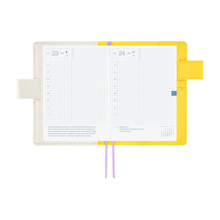 Hobonichi Techo A6 Original Cover with Planner | Yuichi Inoue: Hana (Flower) | English Mon Start