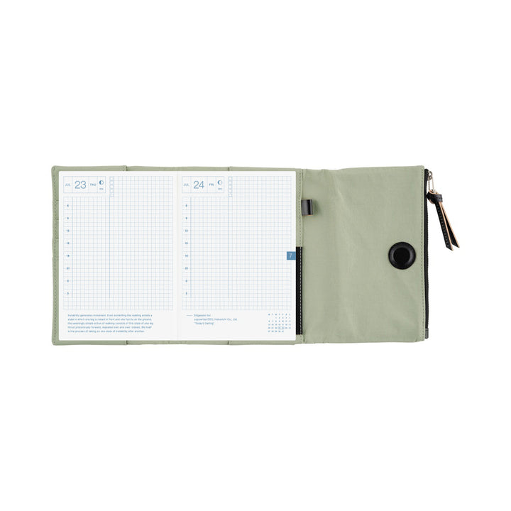 Hobonichi Techo A6 Original Cover with Planner | Tragen: Oakmoss | English Mon Start