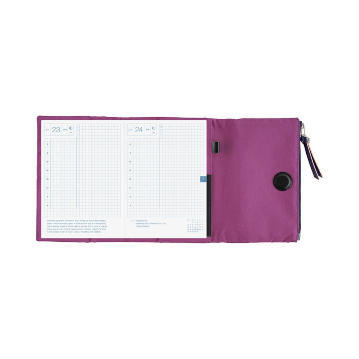 Hobonichi Techo A6 Original Cover with Planner | Tragen: Purple | English Mon Start