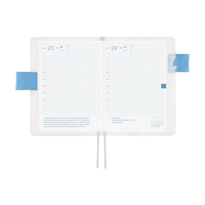 Hobonichi Techo A6 Original Cover with Planner | Kyohei Sakaguchi: Field Sky | English Mon Start