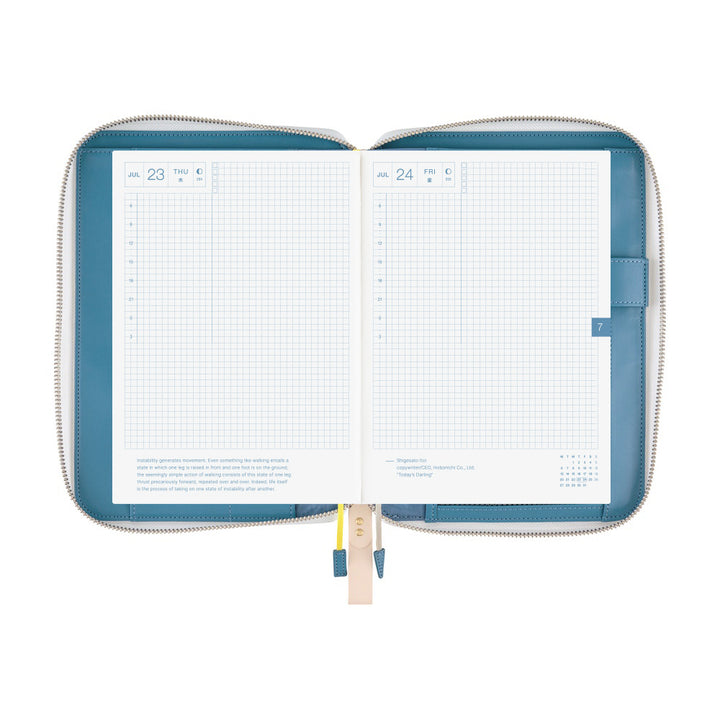 Hobonichi Techo A5 Cousin Cover with Planner | minä perhonen: aalto | English Mon Start
