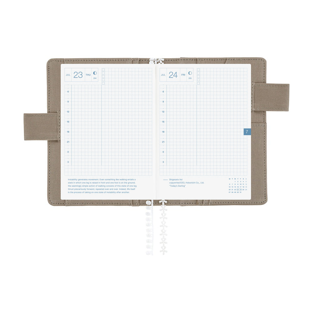 Hobonichi Techo A6 Original Cover with Planner | iyo okumi: A Story About Me | English Mon Start