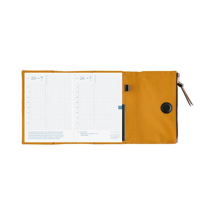 Hobonichi Techo A6 Original Cover with Planner | Tragen: Mustard | English Mon Start