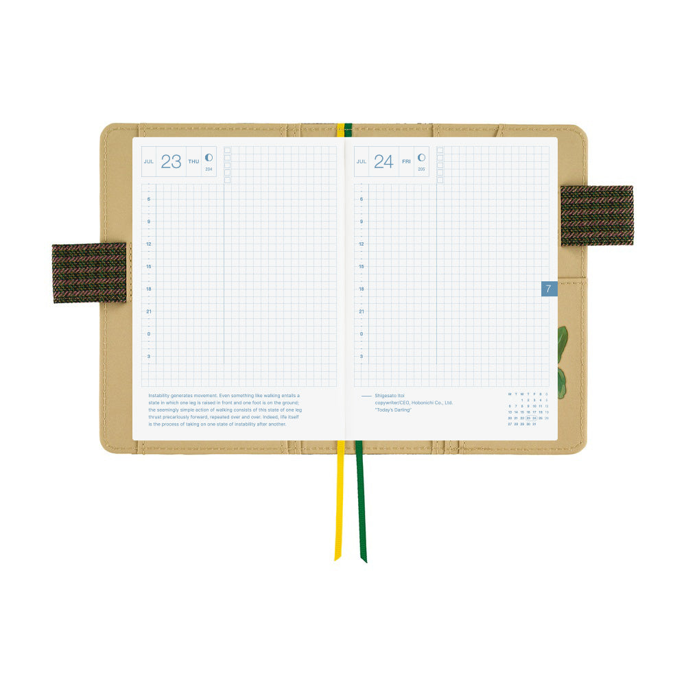 Hobonichi Techo A6 Original Cover with Planner | Tolight: Garden of Botany | English Mon Start