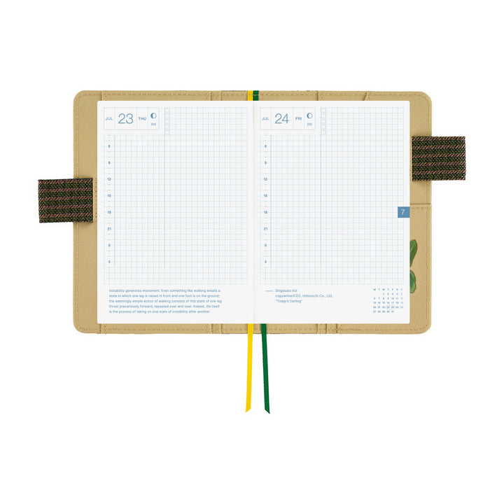 Hobonichi Techo A6 Original Cover with Planner | Tolight: Garden of Botany | English Mon Start