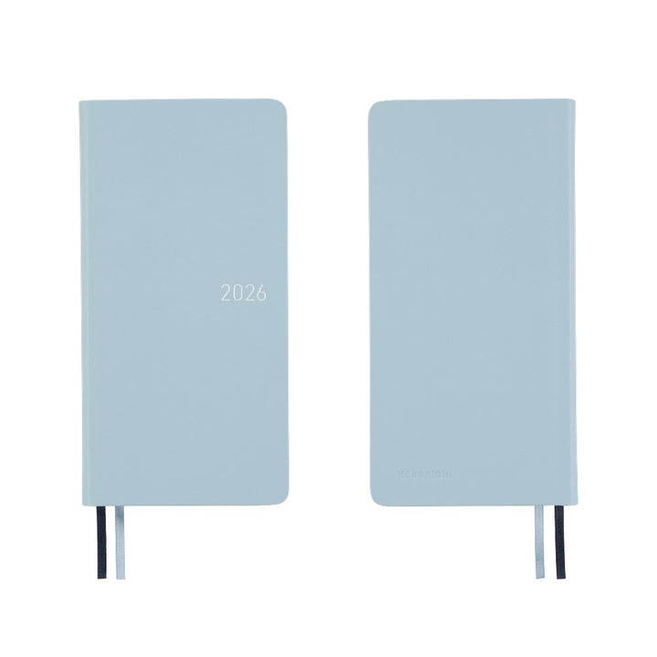 Hobonichi Techo 2026 Weeks Planner | Leather: Snow Blue | English