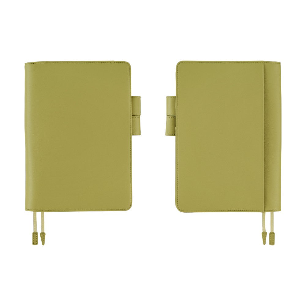 Hobonichi Techo A5 Cousin Cover with Planner | Leather: Sage Green | English Mon Start