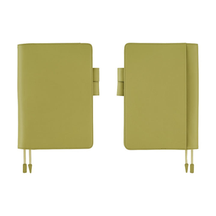 Hobonichi Techo A5 Cousin Cover with Planner | Leather: Sage Green | English Mon Start