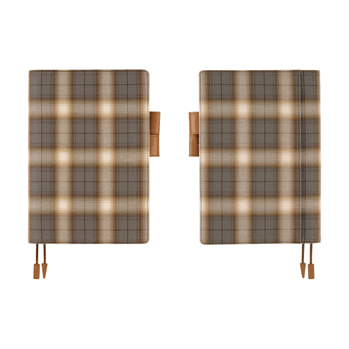 Hobonichi Techo A5 Cousin Cover with Planner | Shirt Fabric: Foggy Plaid | English Mon Start