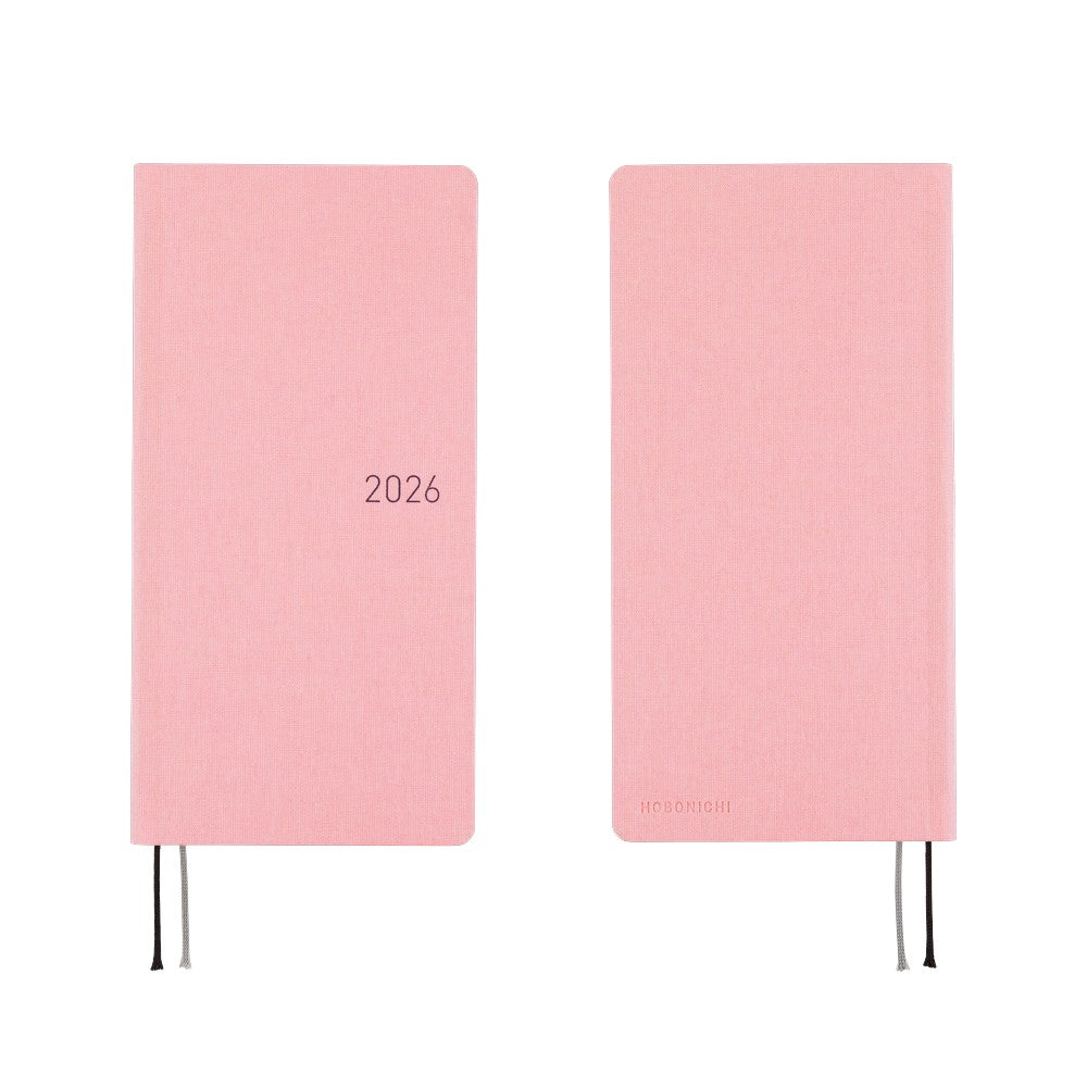 Hobonichi Techo 2026 Weeks MEGA Planner | Colors: Strawberry Milk | English