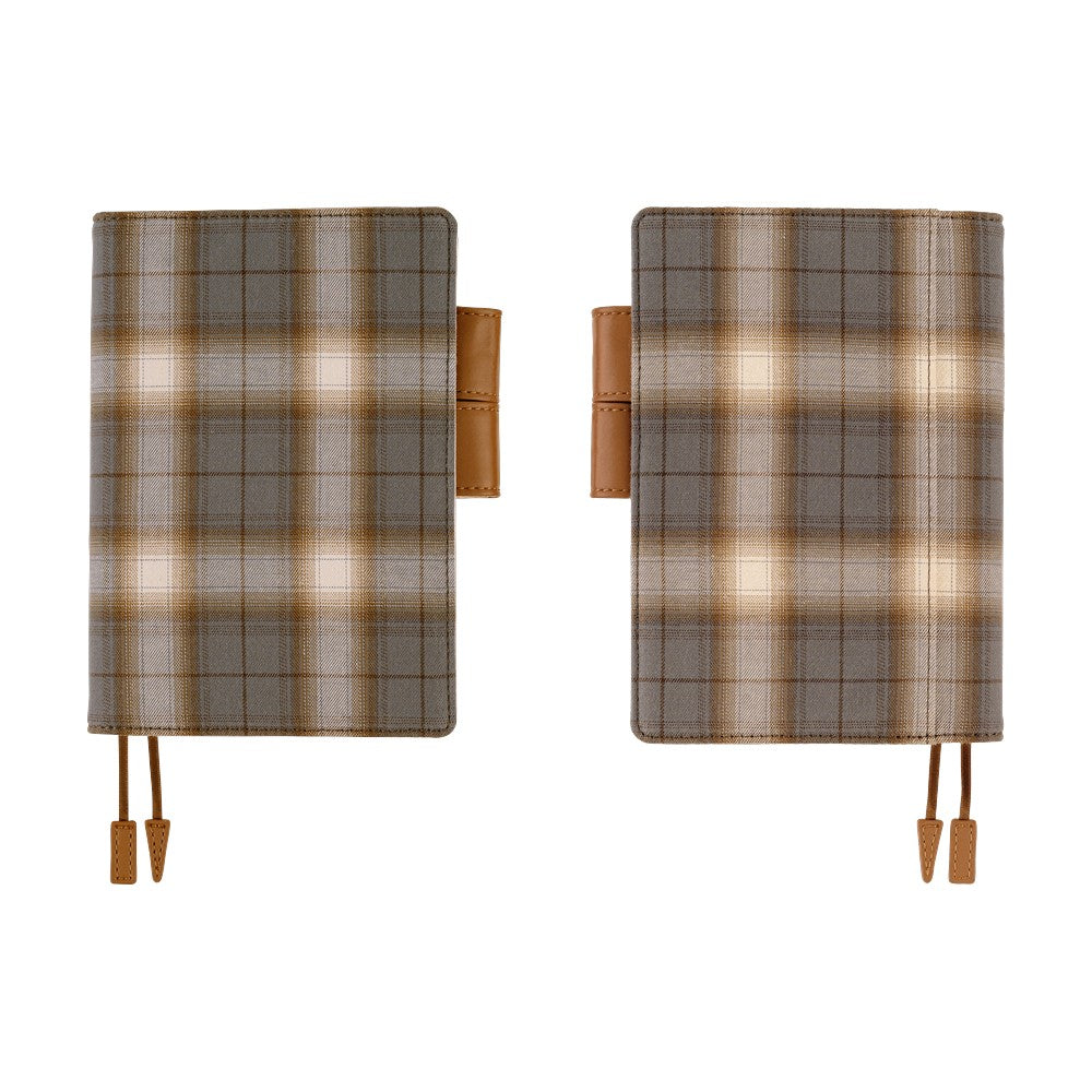 Hobonichi Techo A6 Original Cover with Planner | Shirt Fabric: Foggy Plaid | English Mon Start