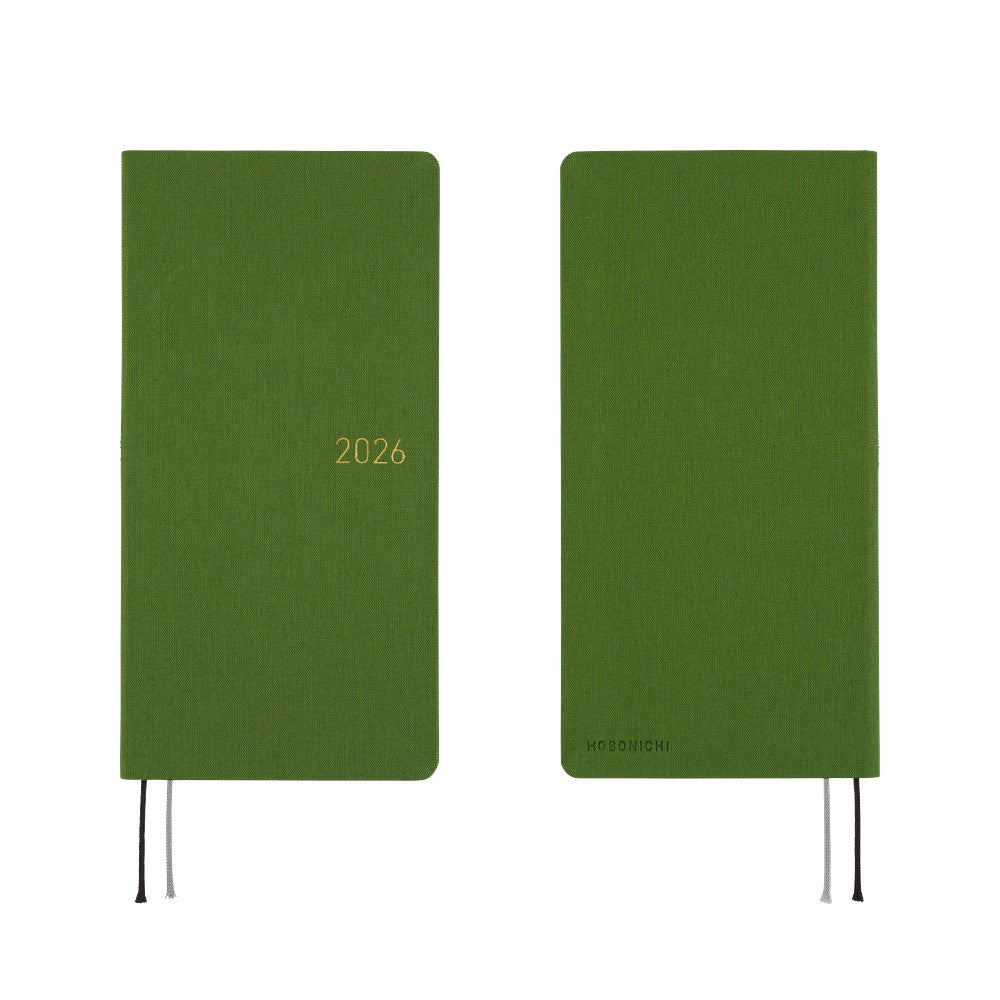Hobonichi Techo 2026 APRIL Start Weeks Planner | Colors: Antique Green | Japanese
