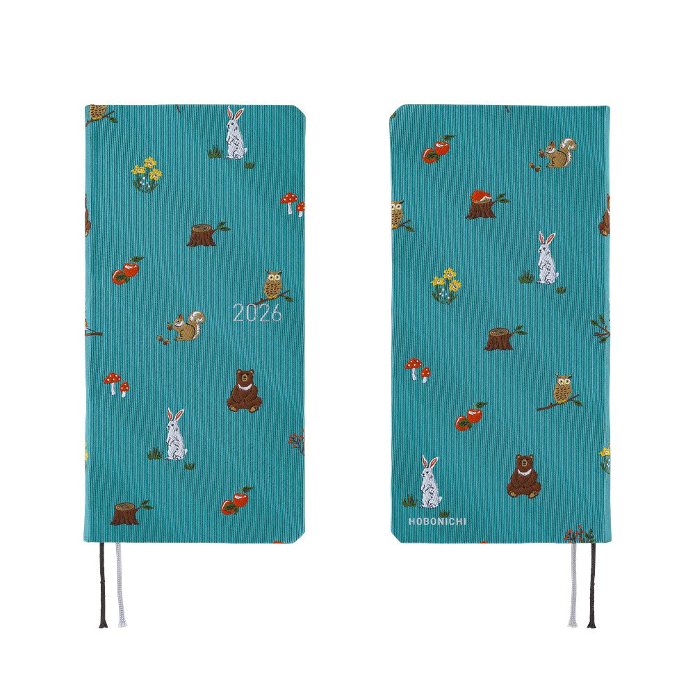 Hobonichi Techo 2026 Weeks Planner | Bow & Tie: In the Forest | English