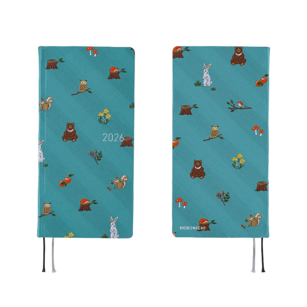Hobonichi Techo 2026 Weeks MEGA Planner | Bow & Tie: In the Forest | English
