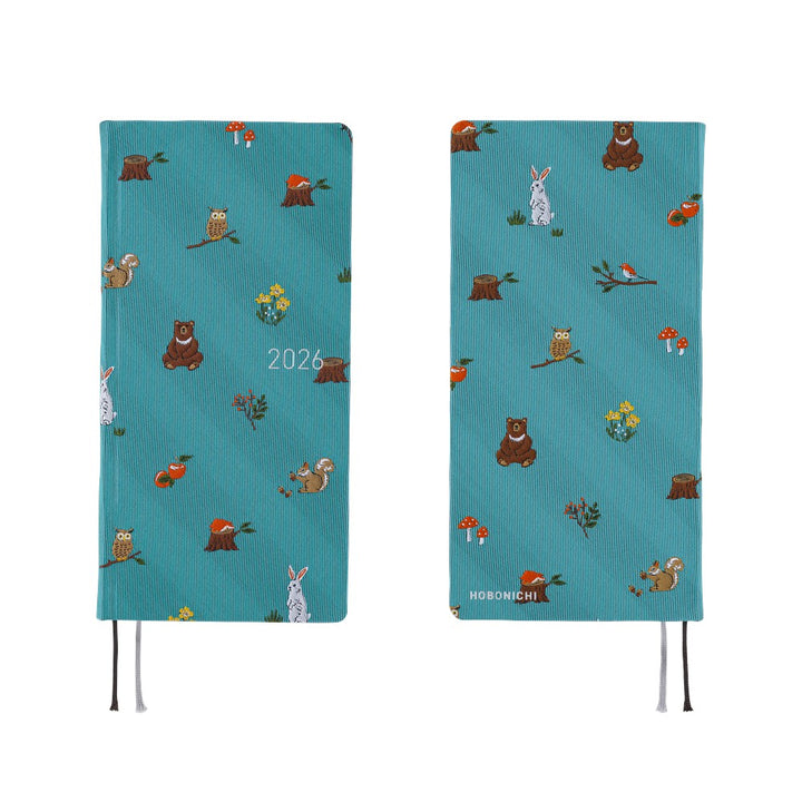 Hobonichi Techo 2026 Weeks MEGA Planner | Bow & Tie: In the Forest | English
