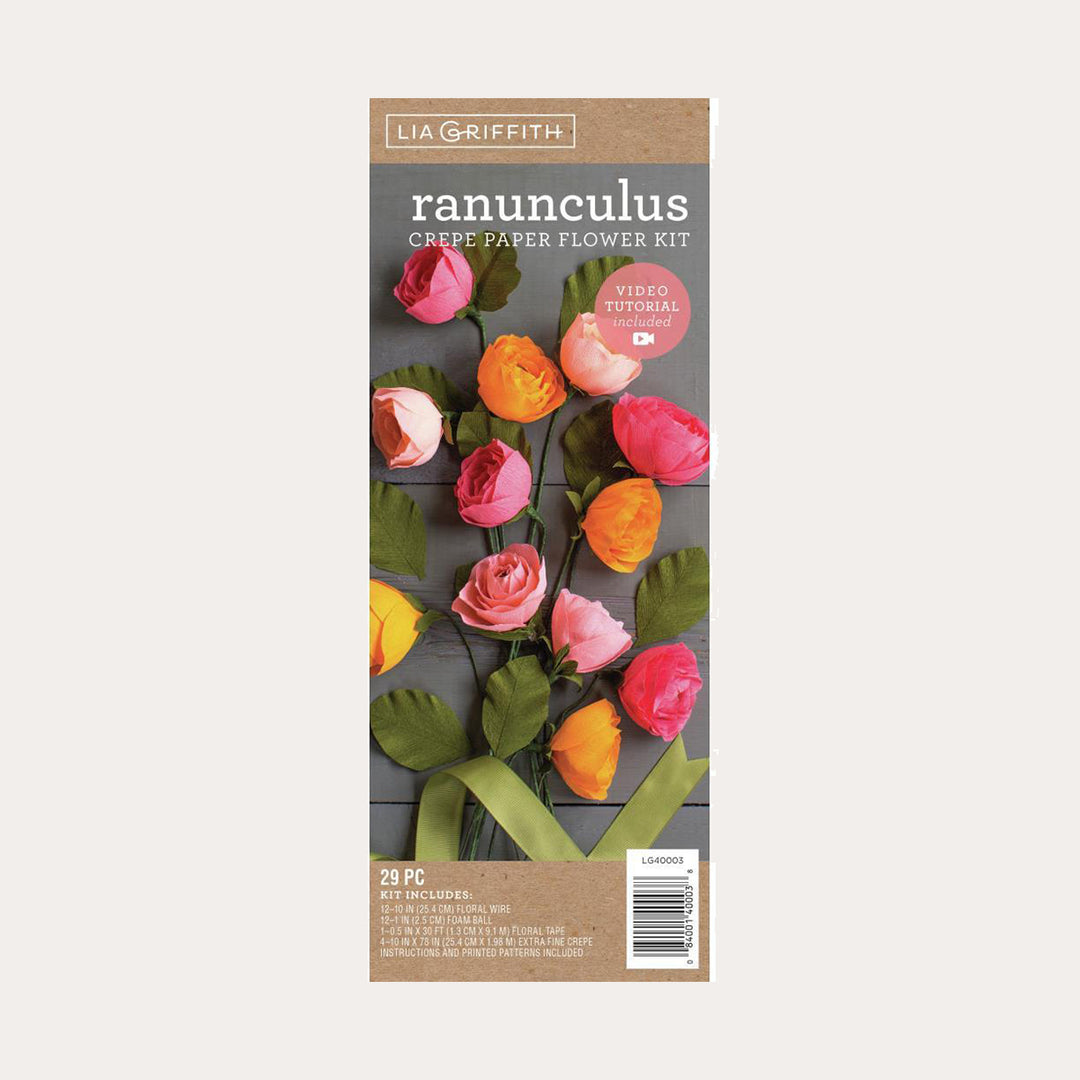 Ranunculus | Crepe Paper Flower Kit