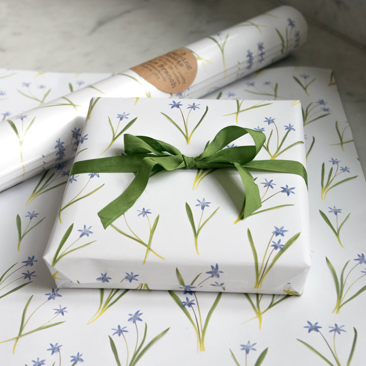 Blue Spring Flowers | Gift Wrap