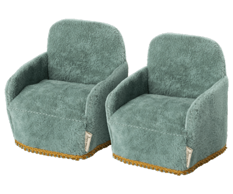 Miniature Chairs | Mouse | Teal | Set of 2