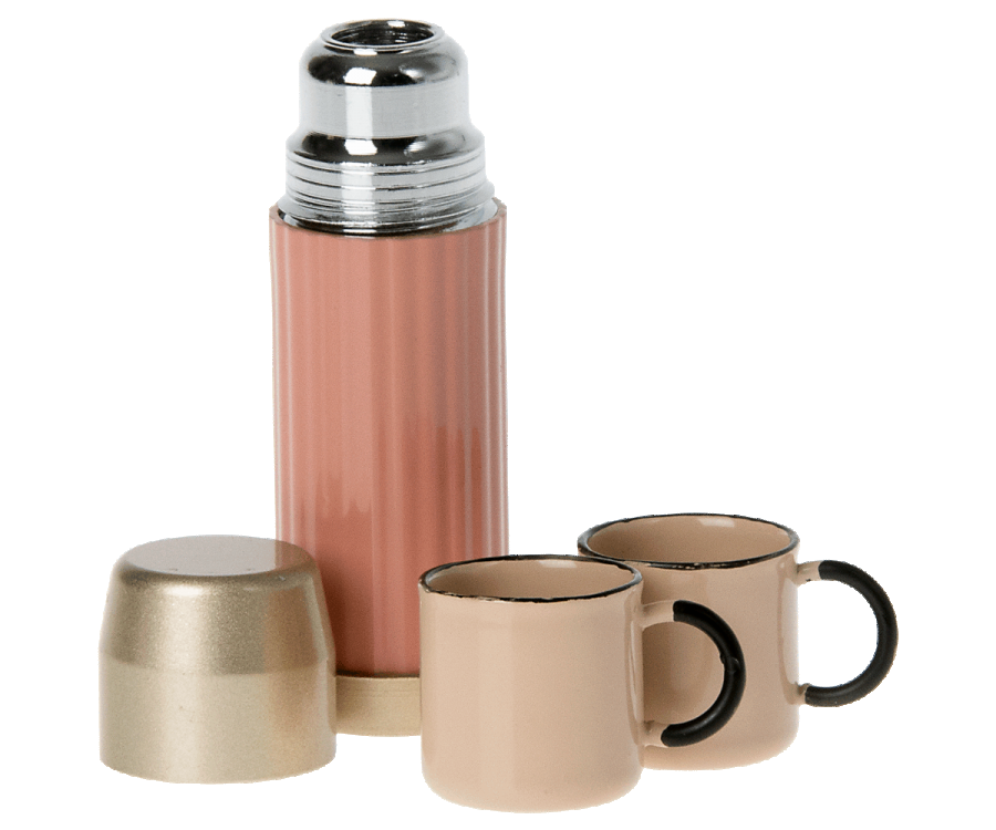 Thermos and Cups | Soft Coral