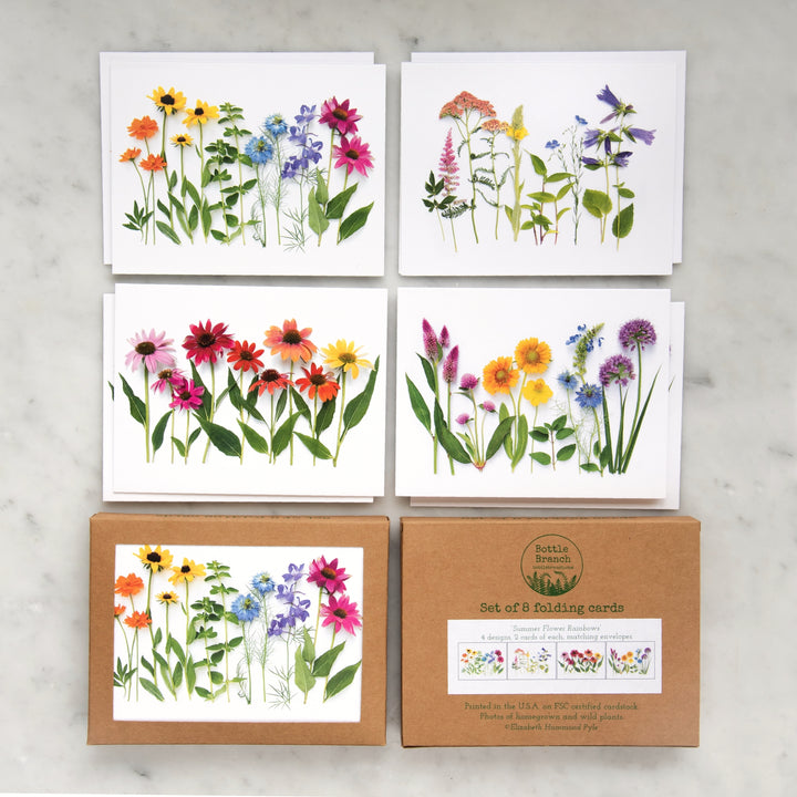 Wildflower Rainbows | Assorted 8 Card Set
