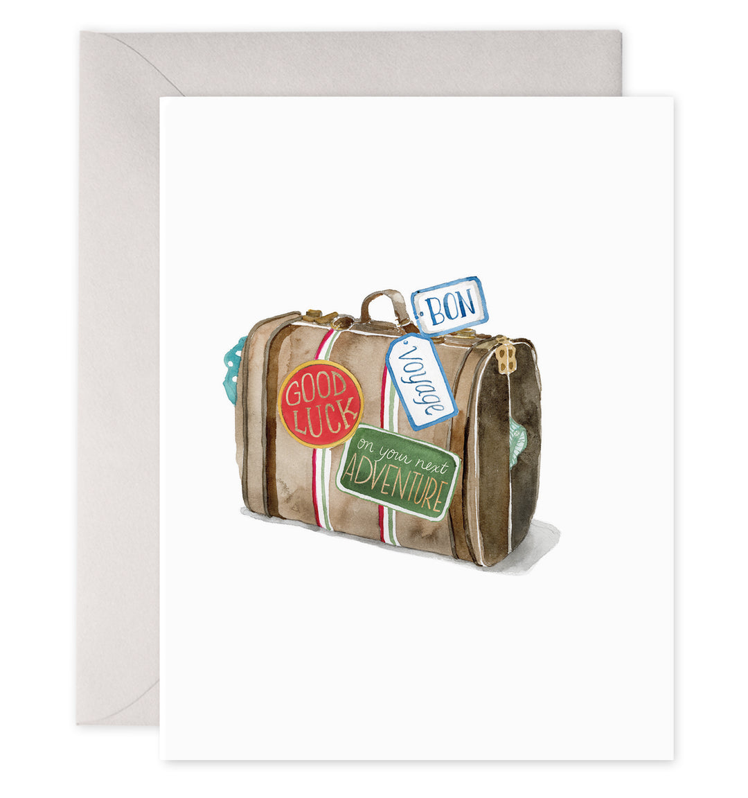 Bon Voyage Suitcase | Greeting Card