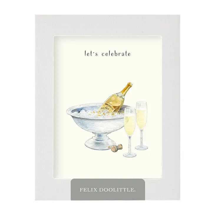 Champagne and Flutes | Greeting Card