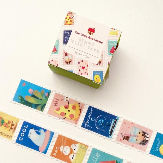 Animals with Foods Stamp | Washi Tape