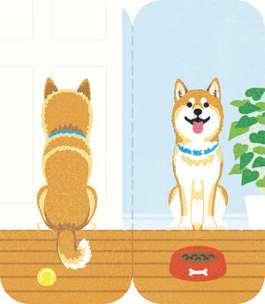 Shiba Dog Standing Sticky Note | Medium